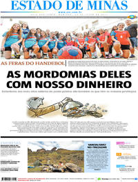 Capa do jornal Estado de Minas 23/07/2017