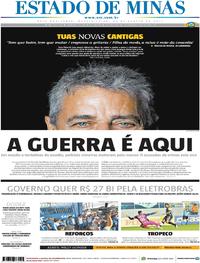 Capa do jornal Estado de Minas 23/08/2017