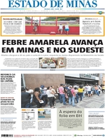 Capa do jornal Estado de Minas 24/01/2017