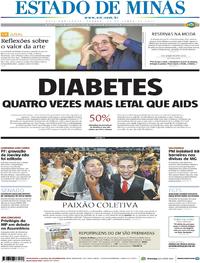 Capa do jornal Estado de Minas 24/06/2017