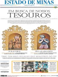 Capa do jornal Estado de Minas 24/07/2017