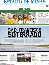 Capa do jornal Estado de Minas 24/09/2017