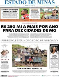 Capa do jornal Estado de Minas 24/11/2017
