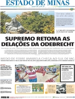 Capa do jornal Estado de Minas 25/01/2017