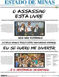 Capa do jornal Estado de Minas 25/02/2017