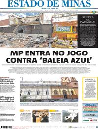 Capa do jornal Estado de Minas 25/04/2017