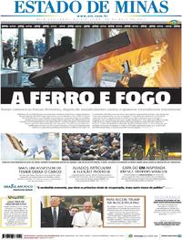 Capa do jornal Estado de Minas 25/05/2017