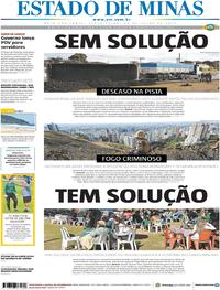Capa do jornal Estado de Minas 25/07/2017
