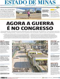 Capa do jornal Estado de Minas 27/06/2017