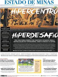 Capa do jornal Estado de Minas 28/03/2017