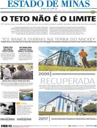 Capa do jornal Estado de Minas 28/04/2017