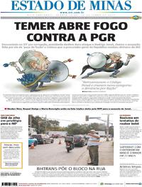 Capa do jornal Estado de Minas 28/06/2017