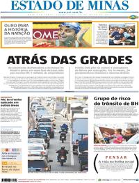 Capa do jornal Estado de Minas 28/07/2017
