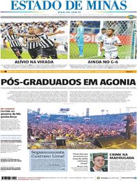Capa do jornal Estado de Minas 28/08/2017
