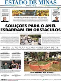 Capa do jornal Estado de Minas 28/11/2017