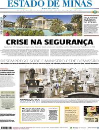 Capa do jornal Estado de Minas 28/12/2017