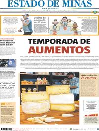 Capa do jornal Estado de Minas 29/07/2017