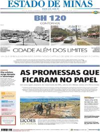 Capa do jornal Estado de Minas 30/07/2017