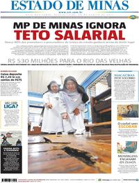 Capa do jornal Estado de Minas 30/08/2017