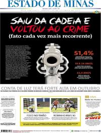 Capa do jornal Estado de Minas 30/09/2017