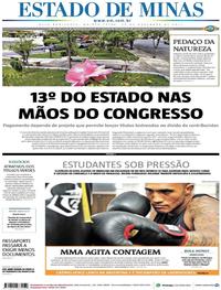 Capa do jornal Estado de Minas 30/11/2017