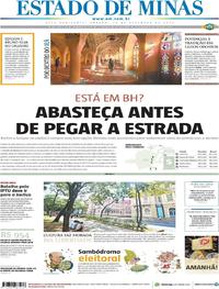 Capa do jornal Estado de Minas 30/12/2017