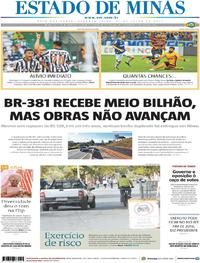 Capa do jornal Estado de Minas 31/07/2017