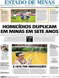 Capa do jornal Estado de Minas 31/10/2017