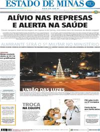 Capa do jornal Estado de Minas 01/12/2018