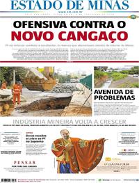 Capa do jornal Estado de Minas 02/02/2018