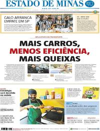 Capa do jornal Estado de Minas 02/09/2018