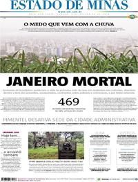 Capa do jornal Estado de Minas 03/02/2018
