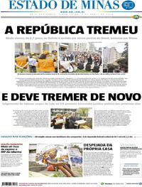 Capa do jornal Estado de Minas 03/04/2018