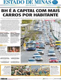Capa do jornal Estado de Minas 03/12/2018