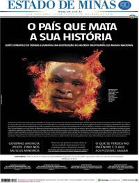Capa do jornal Estado de Minas 04/09/2018