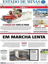 Capa do jornal Estado de Minas 05/07/2018