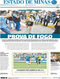 Capa do jornal Estado de Minas 05/11/2018