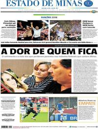 Capa do jornal Estado de Minas 06/08/2018