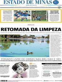 Capa do jornal Estado de Minas 06/09/2018