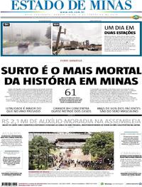 Capa do jornal Estado de Minas 07/02/2018