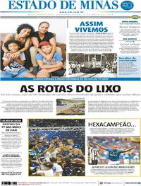 Capa do jornal Estado de Minas 07/05/2018