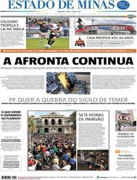 Capa do jornal Estado de Minas 07/06/2018