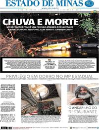 Capa do jornal Estado de Minas 07/12/2018