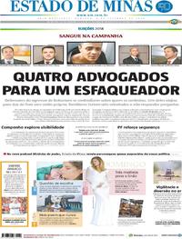 Capa do jornal Estado de Minas 09/09/2018