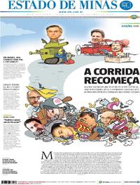 Capa do jornal Estado de Minas 09/10/2018