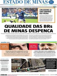 Capa do jornal Estado de Minas 11/10/2018