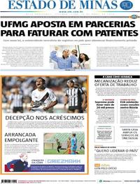 Capa do jornal Estado de Minas 16/04/2018