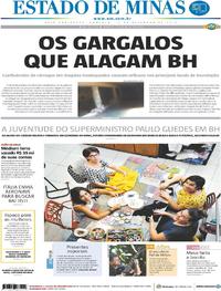 Capa do jornal Estado de Minas 16/12/2018
