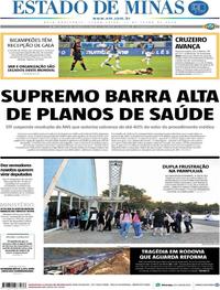 Capa do jornal Estado de Minas 17/07/2018