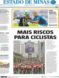 Capa do jornal Estado de Minas 17/09/2018